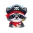 Cute flat cartoon otter face avatar icon with soft colors and friendly expression for reviews